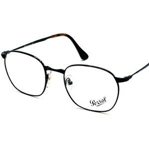 NEW AUTHENTIC PERSOL 2450-V 1079 Black Matte Black Men Eyeglasses 52mm 20 145